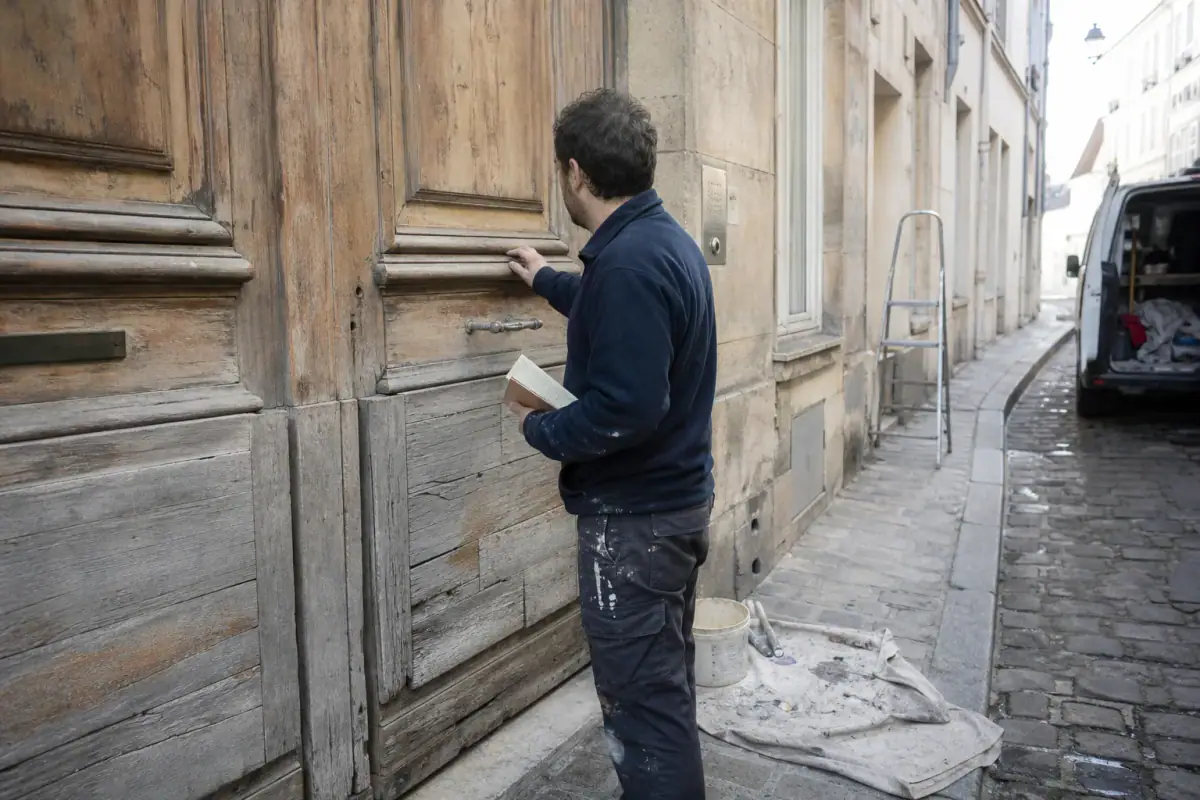 Porte cochère ancienne en chêne abîmée : rénover ou remplacer, comparaison sur place